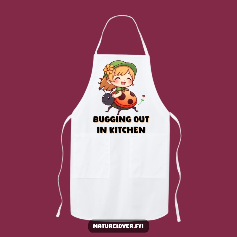 Funny Nature Lover Ladybug Apron: Cook with Giggles, Nature Style