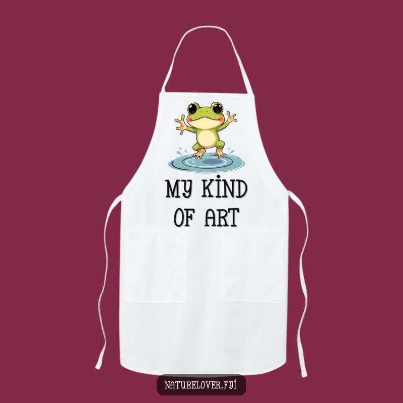 Funny Frog Galoshes Apron: Cook with Creative Splashes