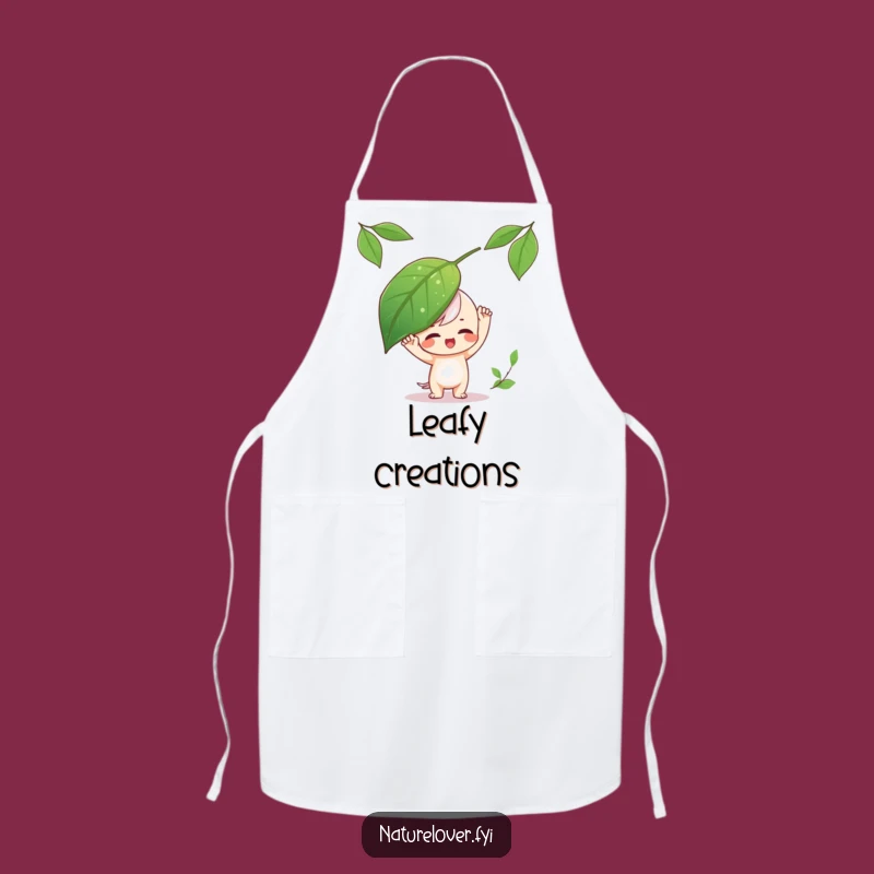 Funny Leaf Balance Playful Apron - Cook with Playfulness
