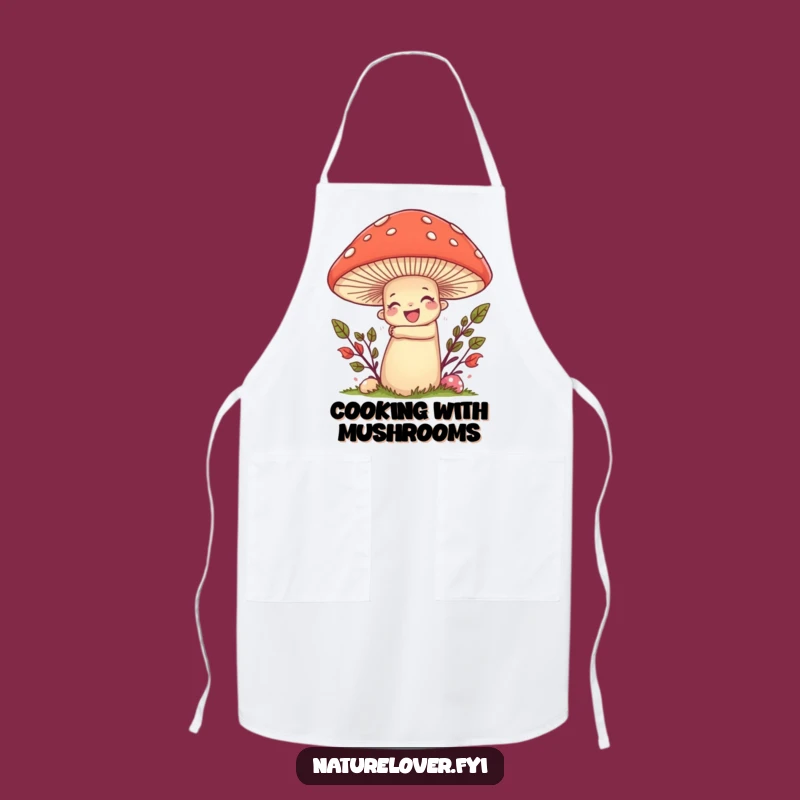 Funny Nature Lover Mushroom Apron: Cook with Joy, Forest Style