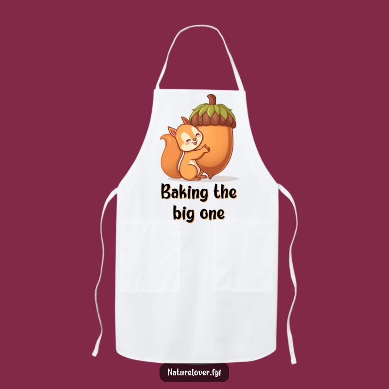Funny Squirrel Giant Acorn Apron - Hilarious Kitchen Wear for Bakers