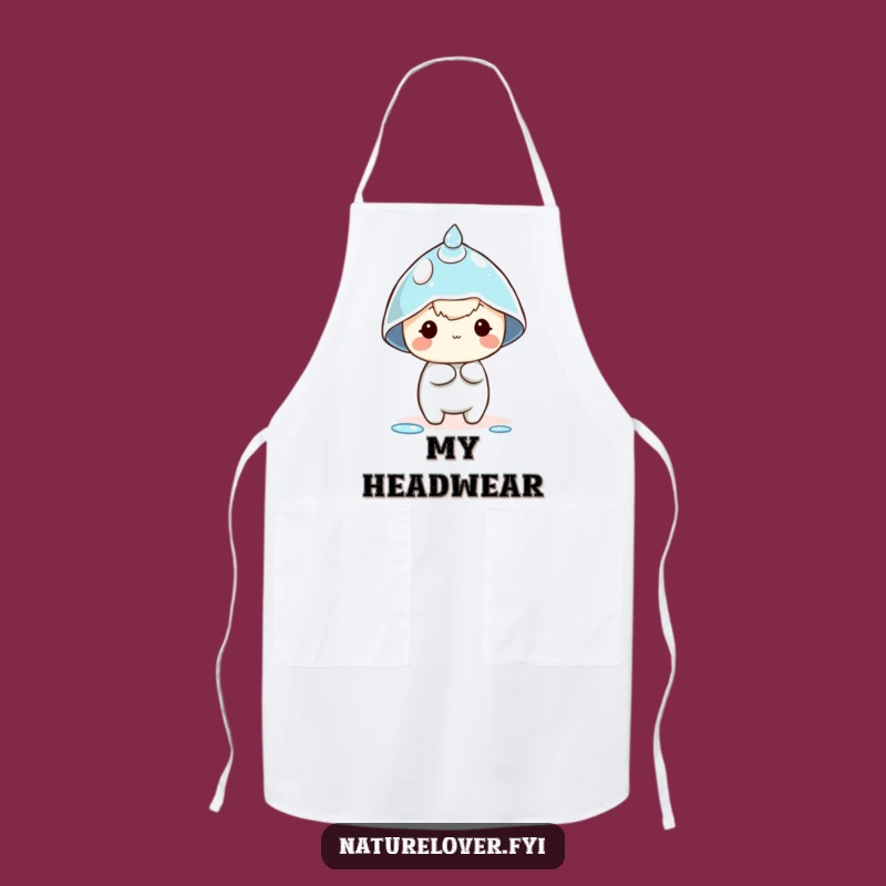 Funny Dewdrop Hat Apron - Chef's Comical Tiny Character Wear