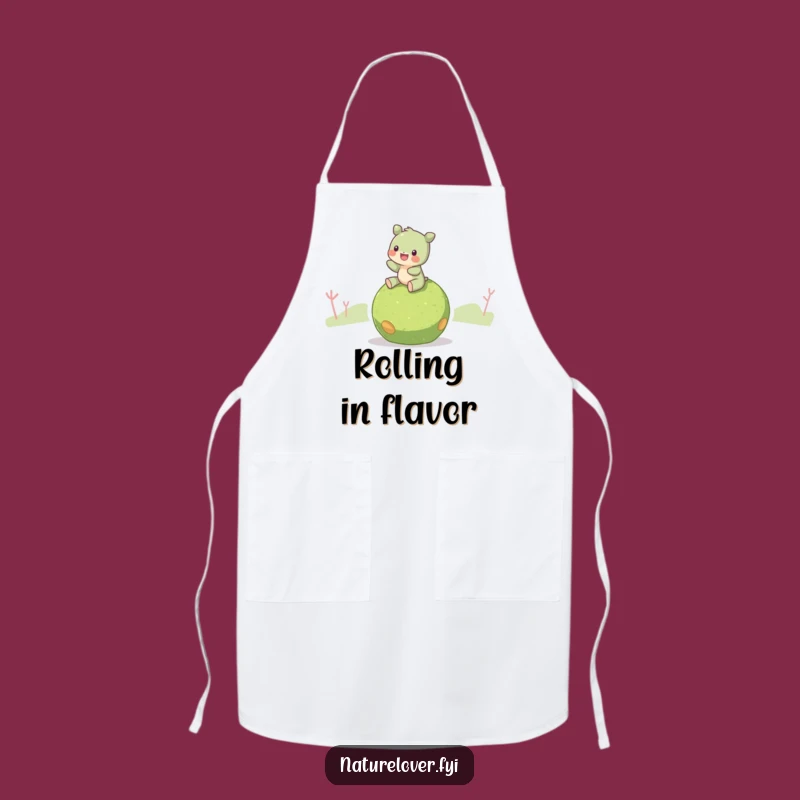 Funny Moss Ball Rider Apron: Nature's Gentle Helper - The Perfect Funny Gift for Gardeners!