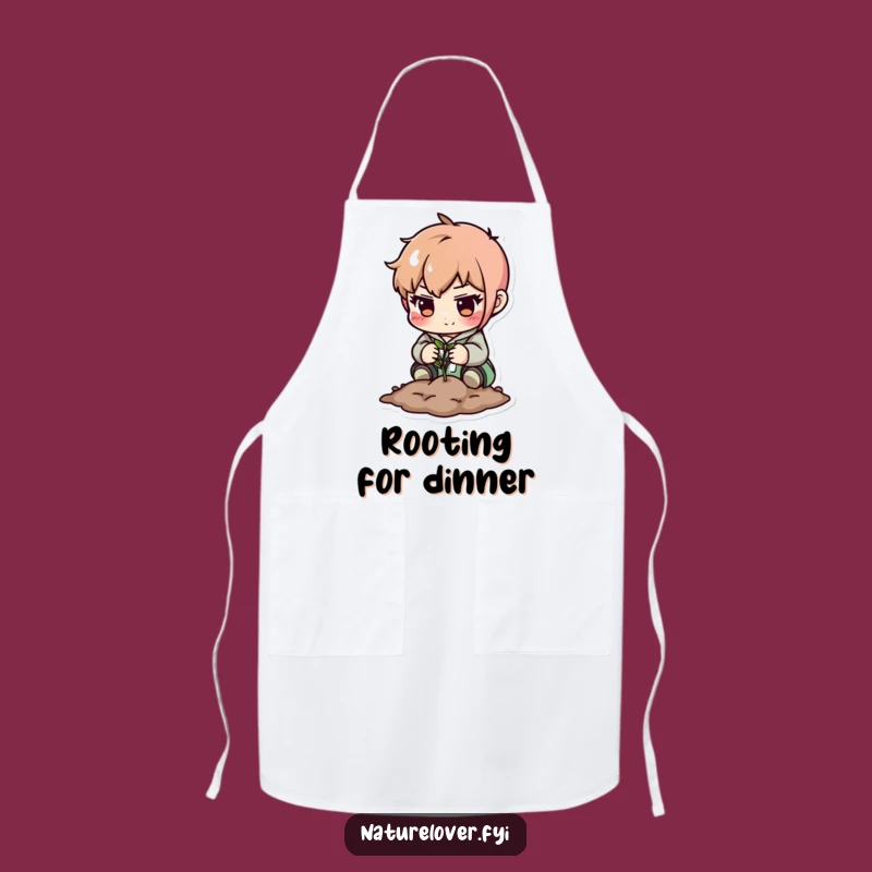 Funny Determined Character Planting Apron - Cook with Cultivating Charm