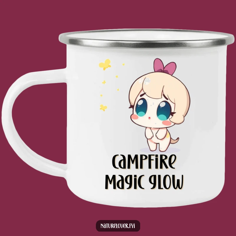 Funny Campfire Mug: Cute Character Firefly Wonder, Perfect Funny Gift for Outdoors