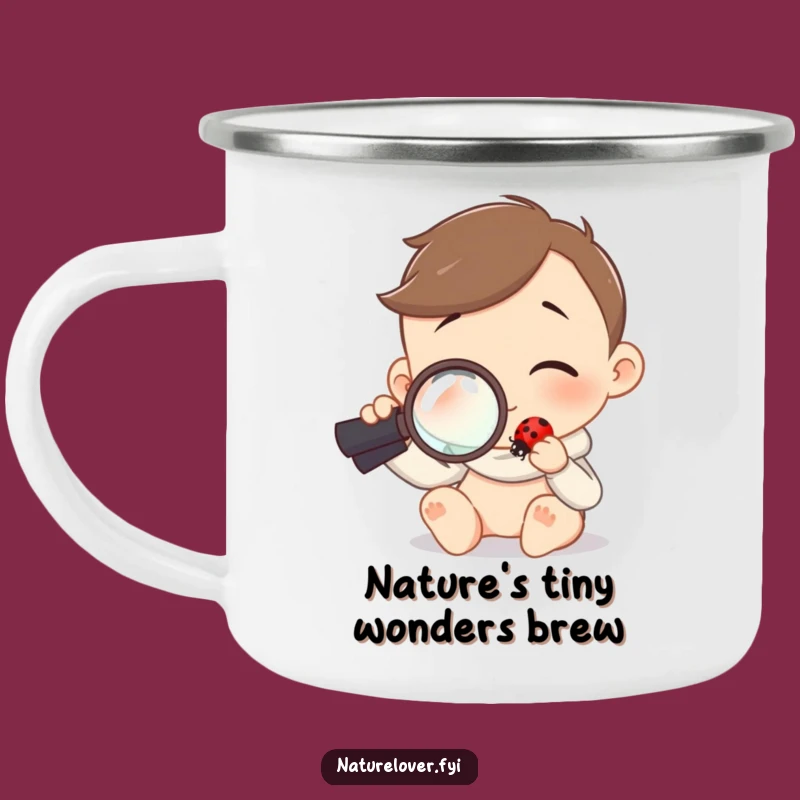 Funny Camping Mug: Character's Ladybug Exploration, Outdoor Nature & Science Gift