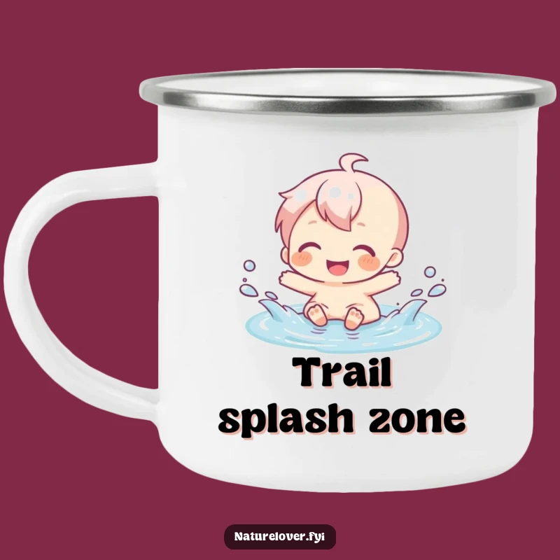 Funny Puddle Splash Camping Mug: Joyful Outdoor Fun, Durable Funny Gift