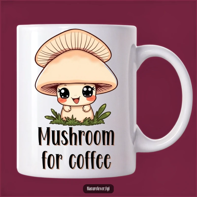 Funny Mushroom Peeker Mug - Cute Character Gift for Playful Souls