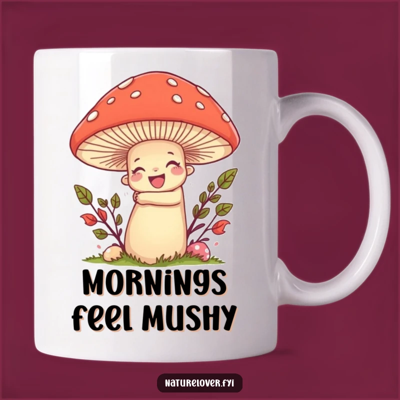Funny Nature Lover Mushroom Mug: Hugging Fun, Perfect Gift