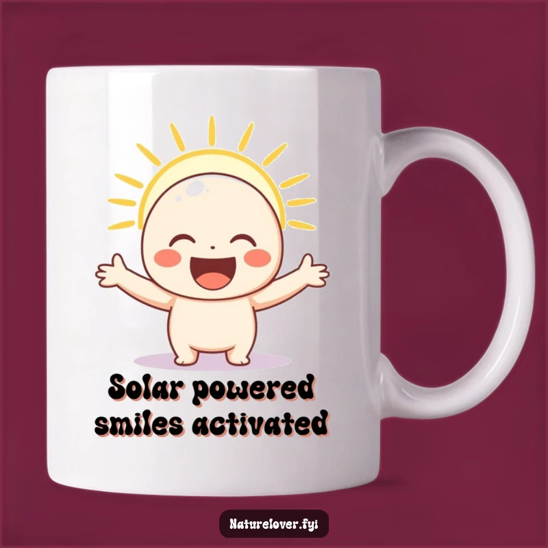 Funny Sunshine Bliss Mug: Happy Character Spreading Joy, a Perfect Funny Gift.