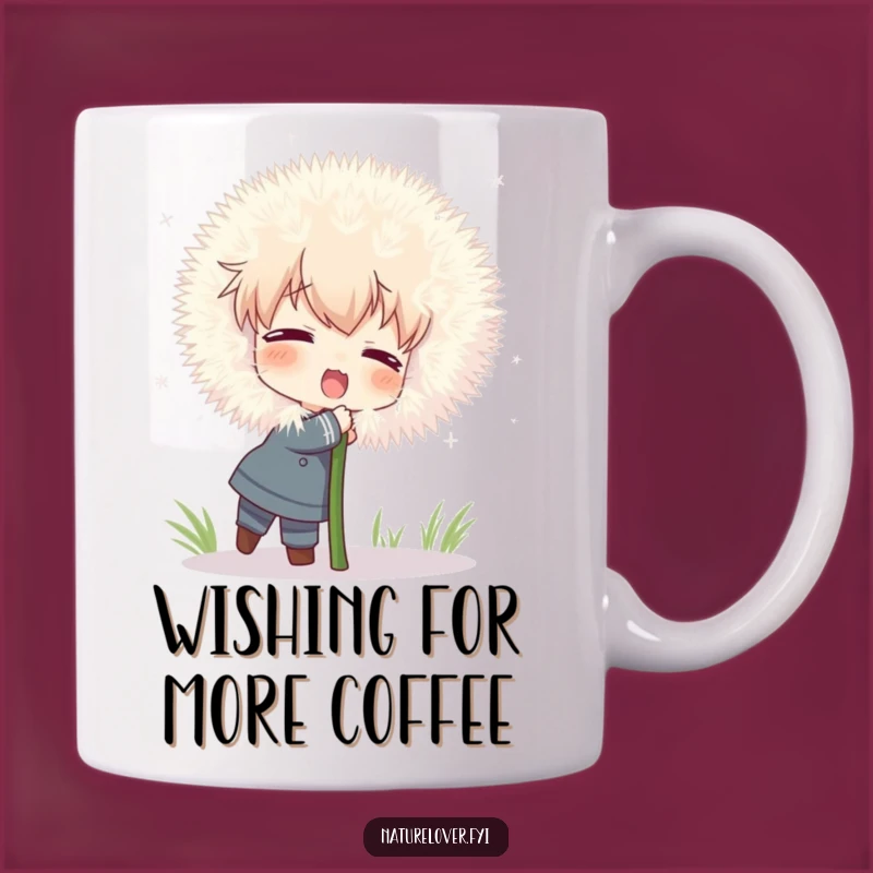 Funny Dandelion Mug: Character's Giant Hug, Perfect Whimsical & Nature Gift