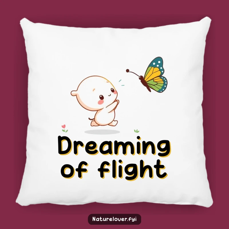 Funny Kawaii Butterfly Love Pillow - Cozy Character, Perfect Funny Gift