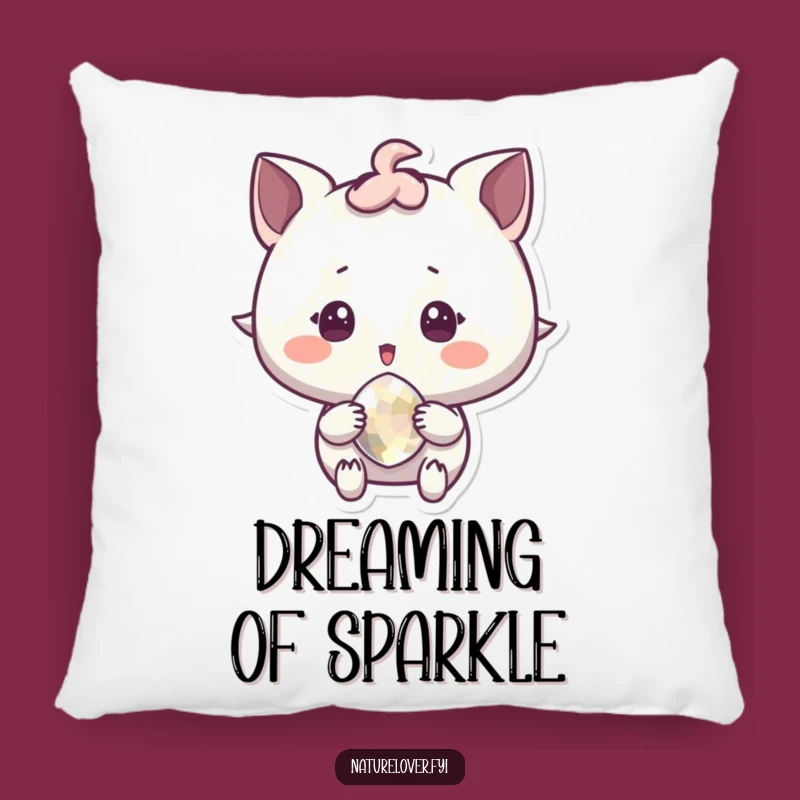 Funny Sparkling Pebble Delight Pillow - Cozy Up with Sparkle