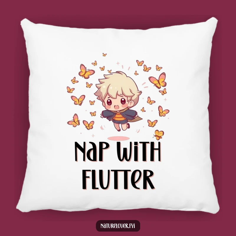 Funny Butterfly Embrace Pillow: Comfy Character Fluttering Cushion