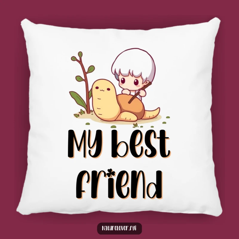 Funny Worm Poke Pillow: Soft Textured Cushion, Cute Character & Worm, Perfect Funny Gift for Cozy Fun