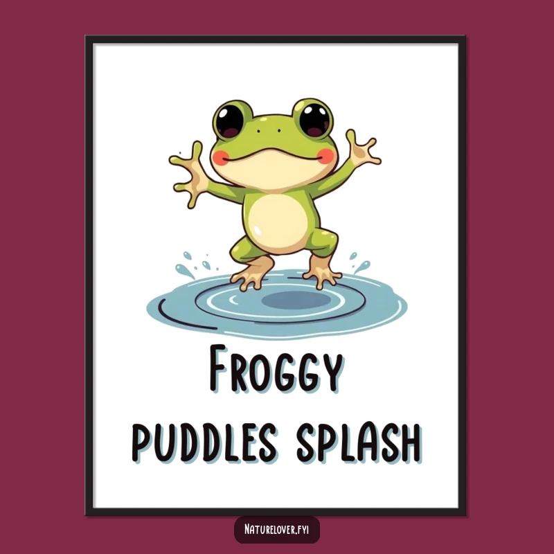 Funny Frog Galoshes Digital Art: Instant Ink Splash Decor