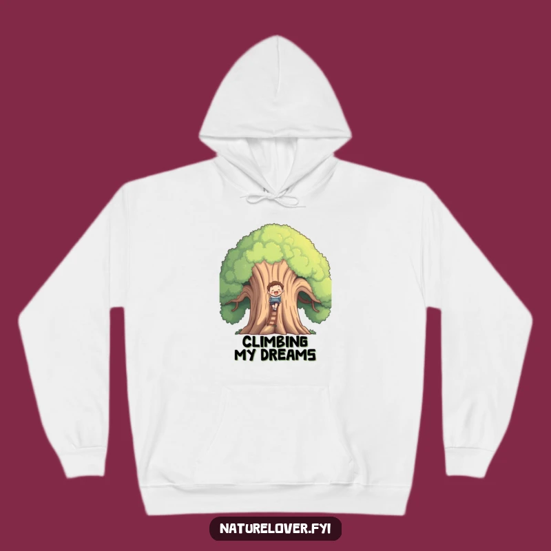 Funny Gentle Giant Tree Climb Hoodie - Cozy Comfort, Perfect Funny Gift