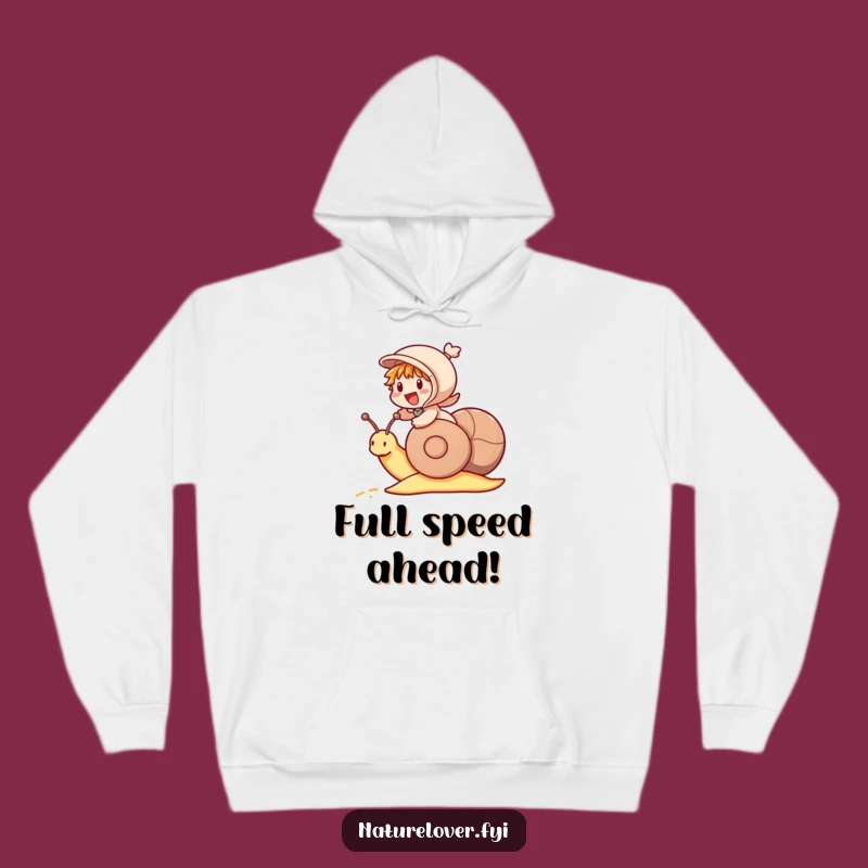 Funny Snail Racer Hoodie: Cozy Comfort for Leisurely Adventures