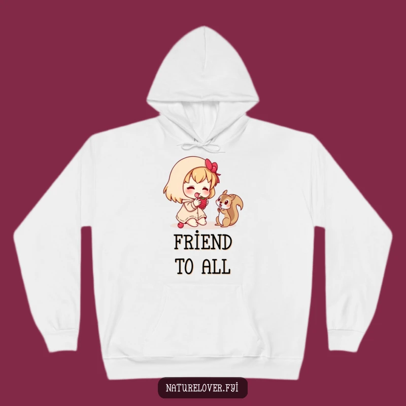 Funny Berry Sharing Friend Hoodie: Cozy Up with Kindness