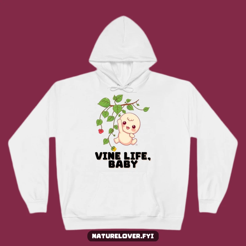 Funny Kawaii Vine Dweller Hoodie: Cozy Comfort for Playful Souls