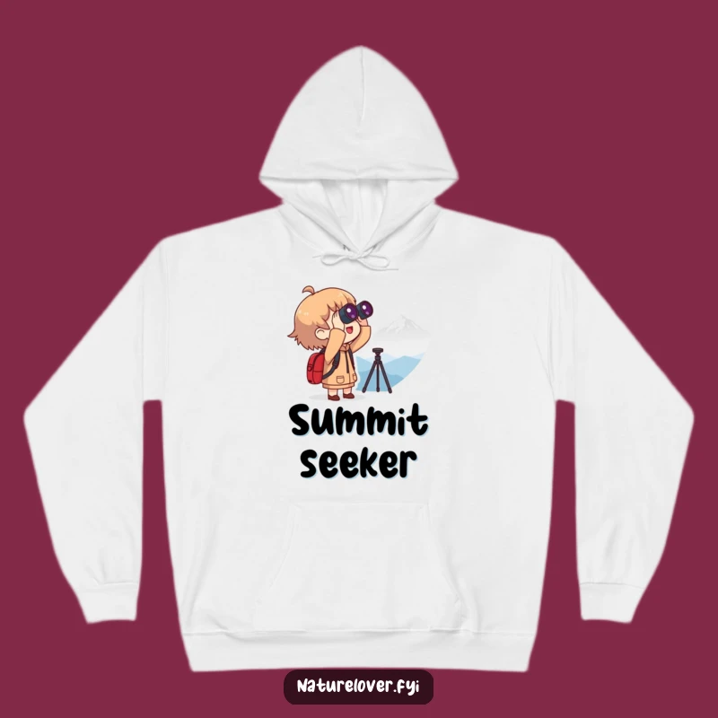 Funny Cozy Explorer Hoodie: Mountain View, Warm and Humorous Adventure Gift