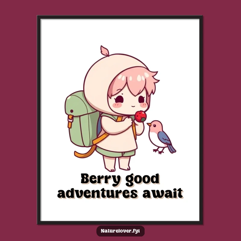 Free Printable Wall Art: Kind Character & Bird, Hilarious Downloadable Decor! DIY Gift