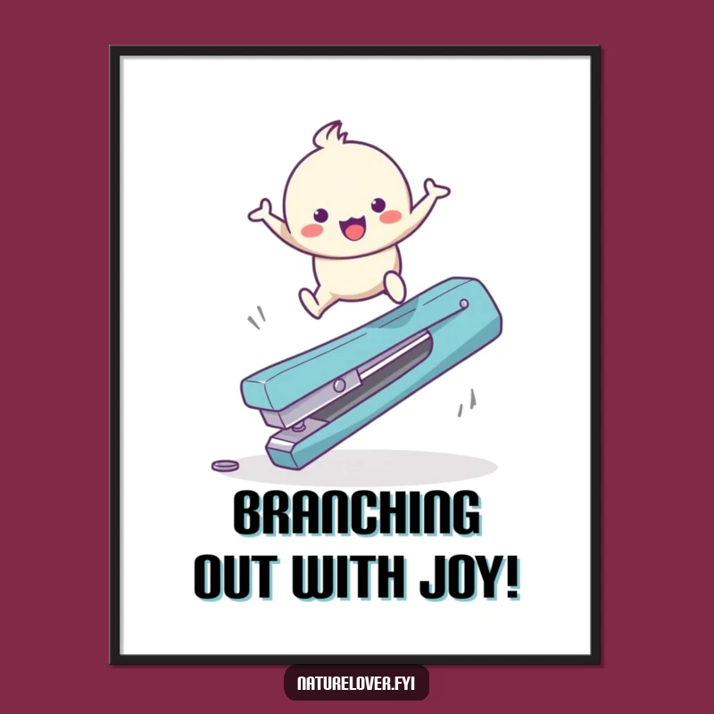 Free Printable Wall Art: Happy Bounce Leap Funny Downloadable Art for Energetic Decor