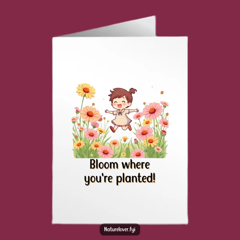 Funny Free Printable Birthday Card: Joyful Wildflower Skipper - Instant Download Laughs!
