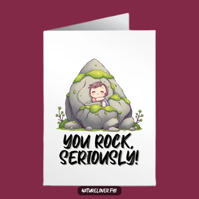 Free Printable Rock Hug Congrats Card - Funny Downloadable for Groundbreaking Achievements