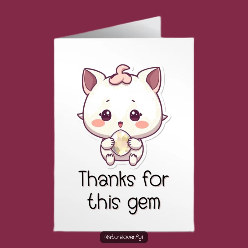 Hilarious Free Printable Thank You Card: Sparkle Pebble Surprise, Downloadable Gift