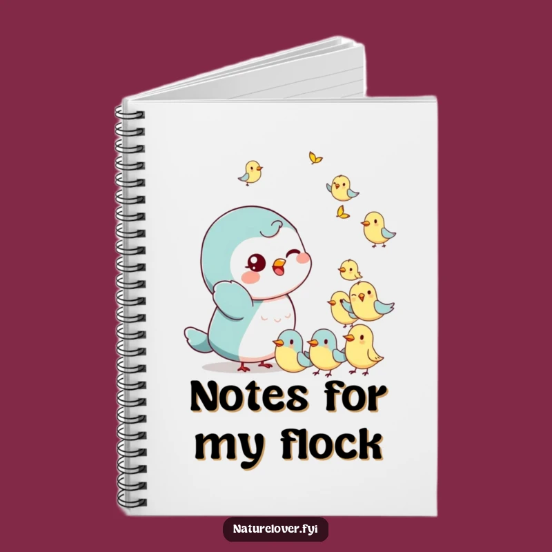 Funny Bird Wisher Notebook: Playful Character's Cheerful Flock Surprise Journal