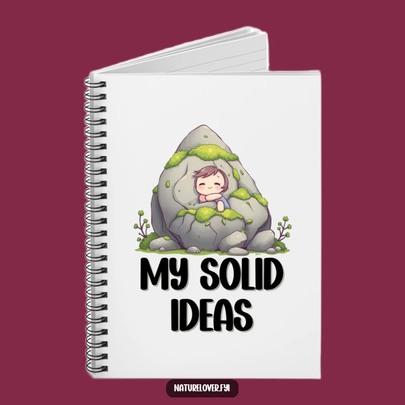 Funny Hugging Rock Notebook: Jot Down Nature Thoughts, Gift