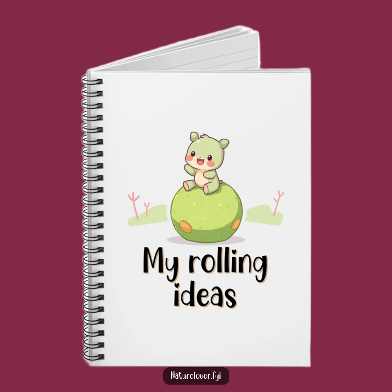 Funny Moss Ball Rider Notebook: Jot Down Nature's Peace - A Great Funny Gift for Writers!