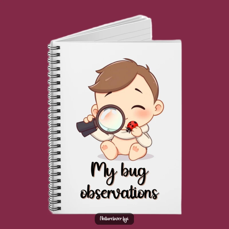 Funny Nature Journal: Character's Ladybug Curiosity, Perfect Gift for Explorers