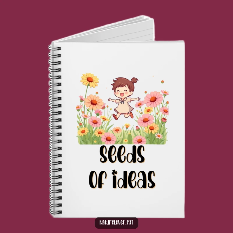 Funny Wildflower Skipper Notebook - Joyful Character Journal, Perfect Gift