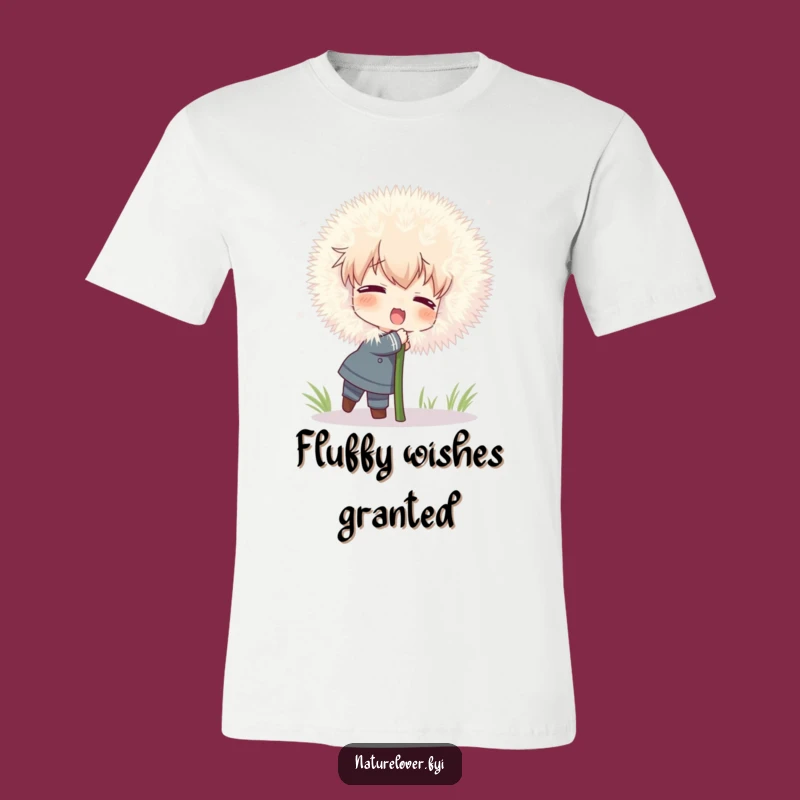 Funny Dandelion Hug T-Shirt: Character's Fluffy Dream, Ideal Comical Whimsy Gift
