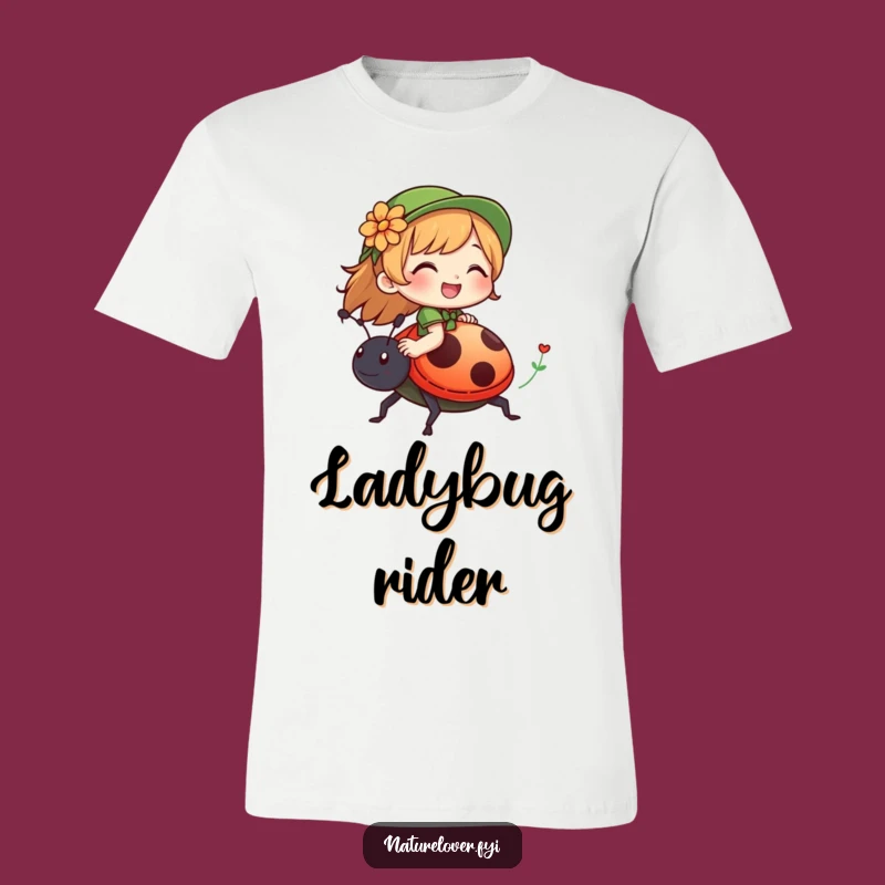 Funny Nature Lover Ladybug T-Shirt: Giggles & Gnomes, Outdoor Fun