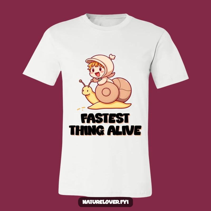 Funny Snail Race T-Shirt: Hilarious Wear for the Patiently Ambitious