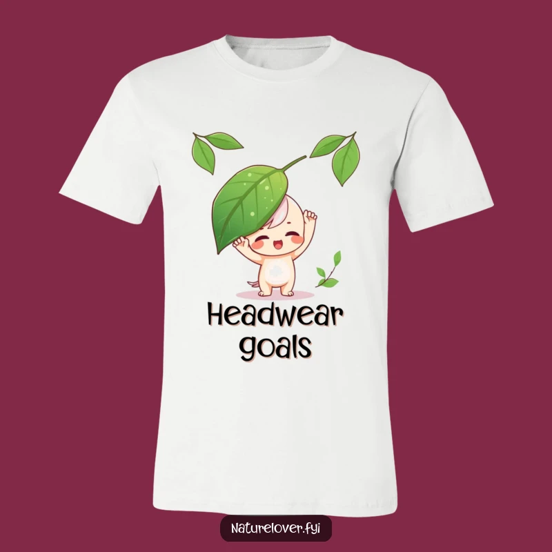 Funny Playful Leaf Balance T-Shirt - Show Your Balance