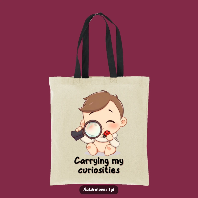 Funny Nature Tote: Character's Ladybug Study, Stylish & Practical Explorer Gift