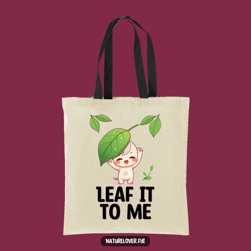 Funny Leaf Balance Playful Tote Bag - Carry Your Fun